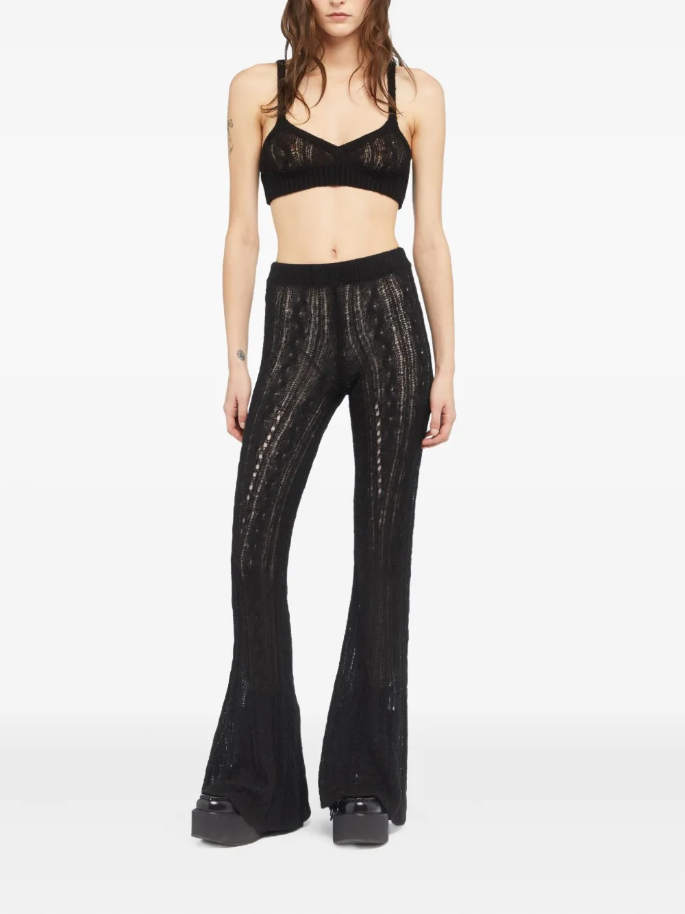 Alanui Desert Drift trousers Zwart