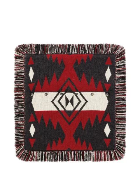 Alanui Icon-jacquard fringed pillow