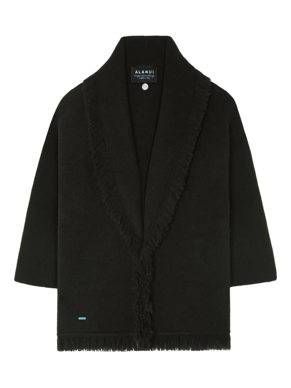 Alanui Finest fringed cardigan Zwart