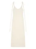 Alanui Finets tied-strap side-split maxi dress - White