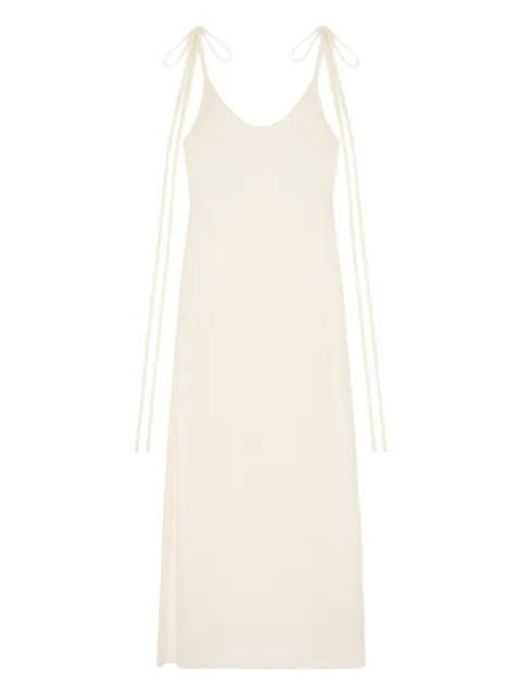 Alanui Finets tied-strap side-split maxi dress