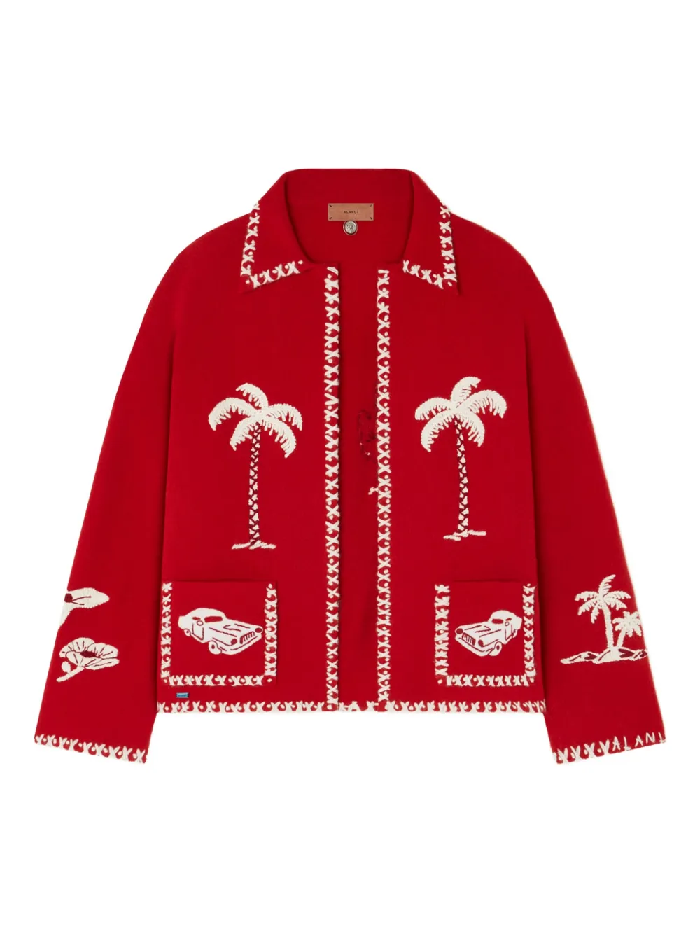 Remember Me palm-tree car wool jacket