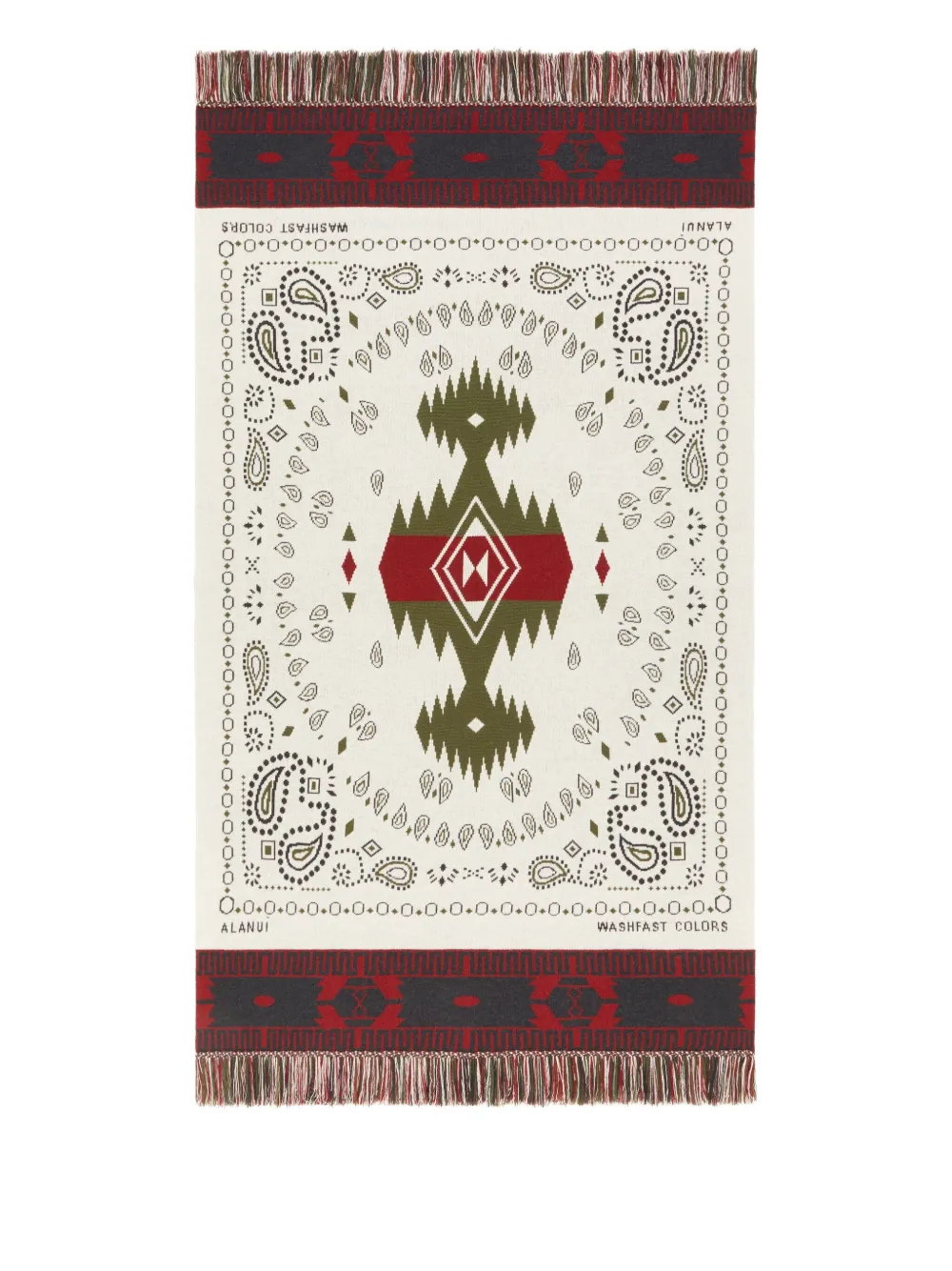 Alanui paisley-jacquard blanket | Multicolour | Image 1
