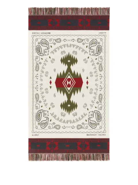 Alanui paisley-jacquard blanket