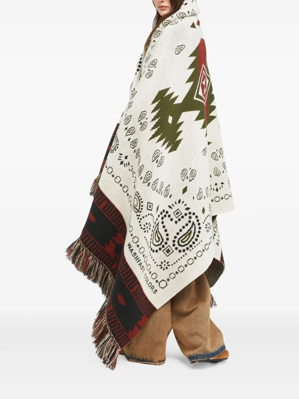 Alanui paisley-jacquard blanket - Veelkleurig