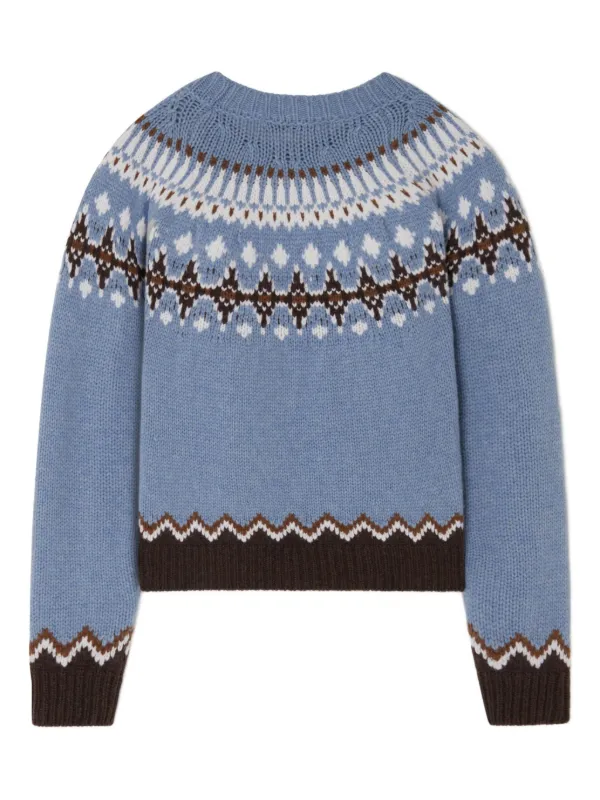 Alanui Sweet Winter Wool Sweater | Blue | FARFETCH