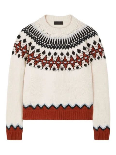 Alanui Fair Isle patterned wool sweater