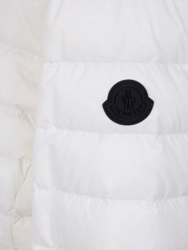 Moncler キルティング ベルテッドジャケット | ホワイト | FARFETCH JP