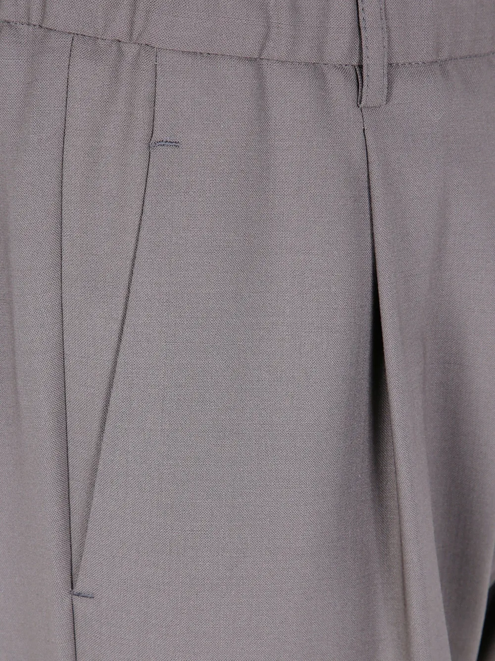 Herno pleated back-pocket trousers Grijs
