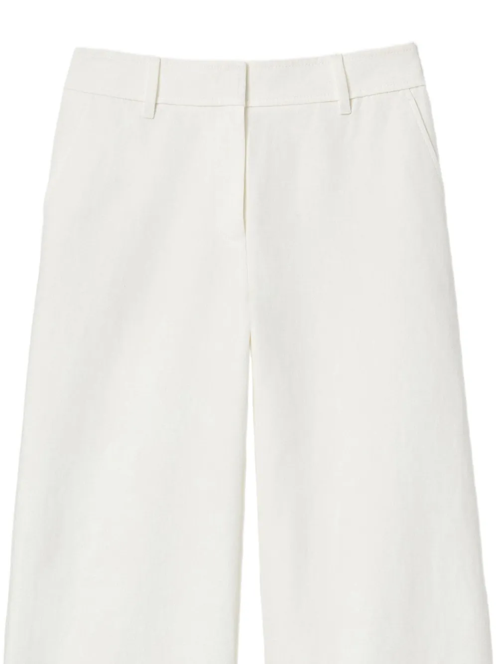Lafayette 148 Charles wide-leg cuffed trousers - Wit
