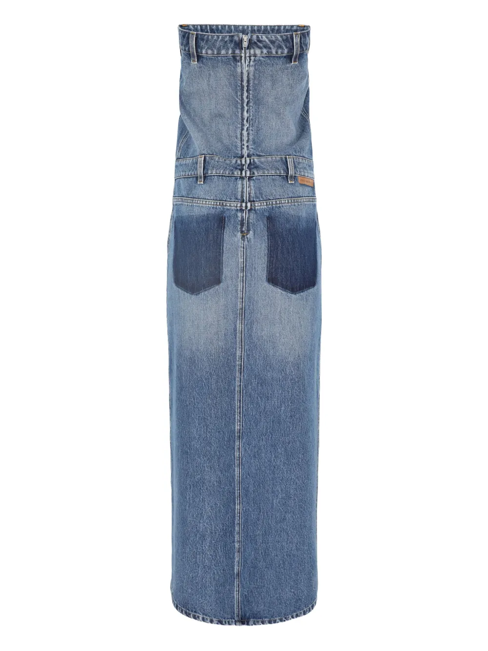 Stella McCartney Denim maxi-jurk - Blauw