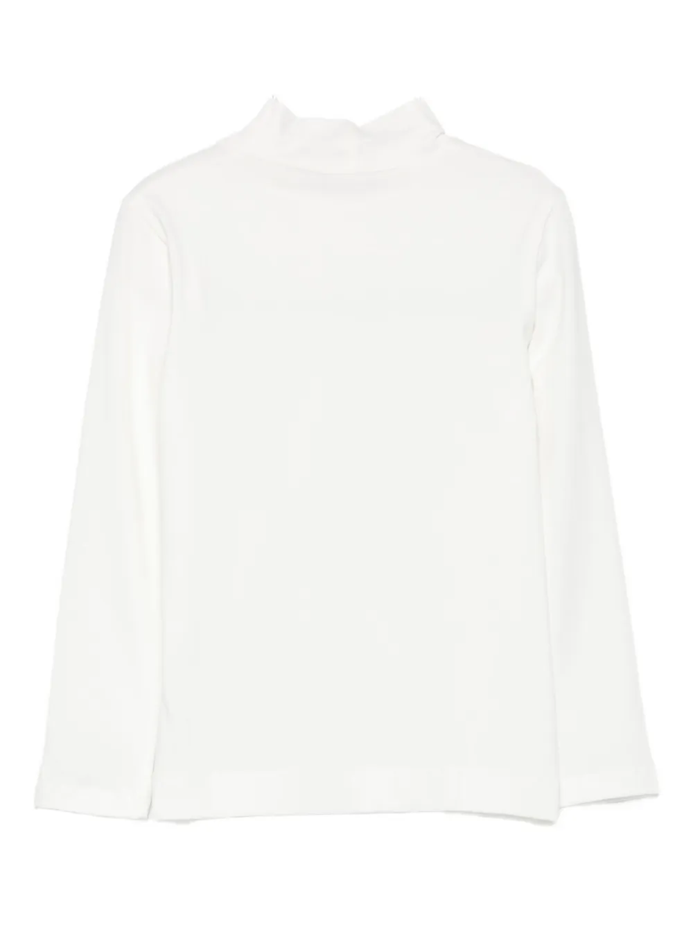 Monnalisa rhinestone-embellished high-neck top Wit