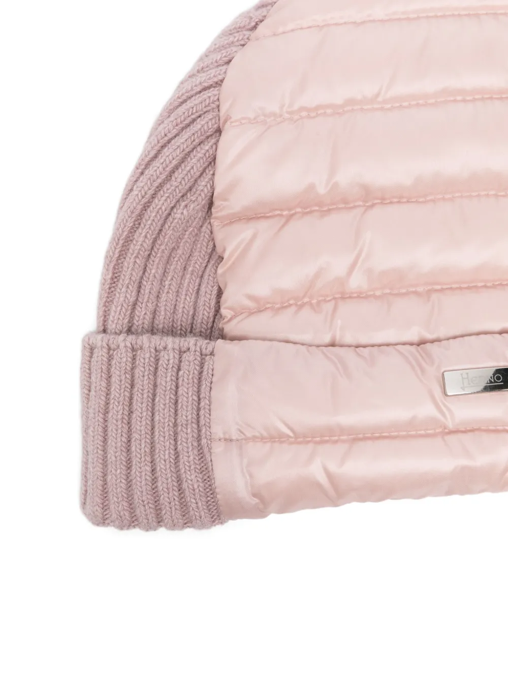 Herno Kids ultralight panelled beanie Roze
