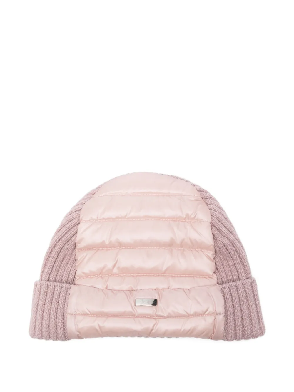 Herno Kids ultralight panelled beanie - ピンク Herno Kids ultralight panelled beanie - ピンク