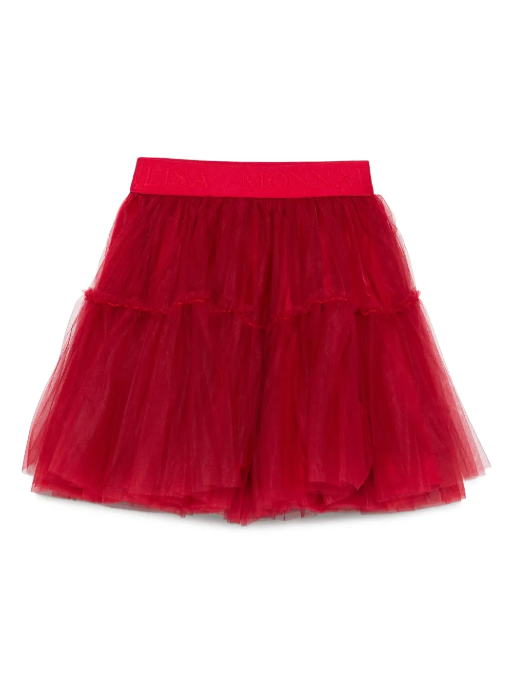 Monnalisa layered tulle skirt Rood