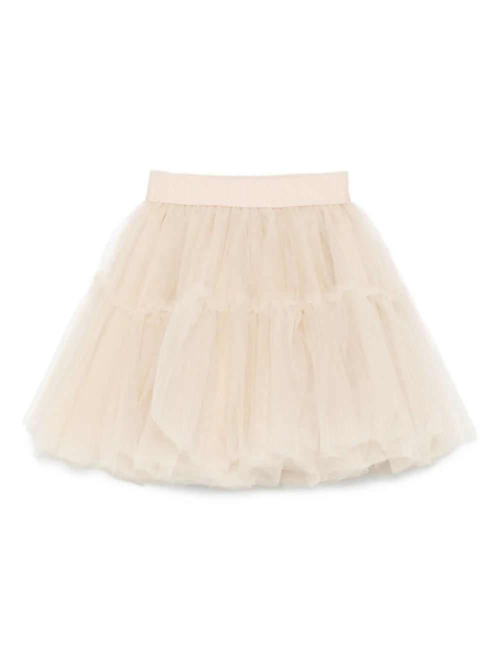 Monnalisa layered tulle skirt Beige