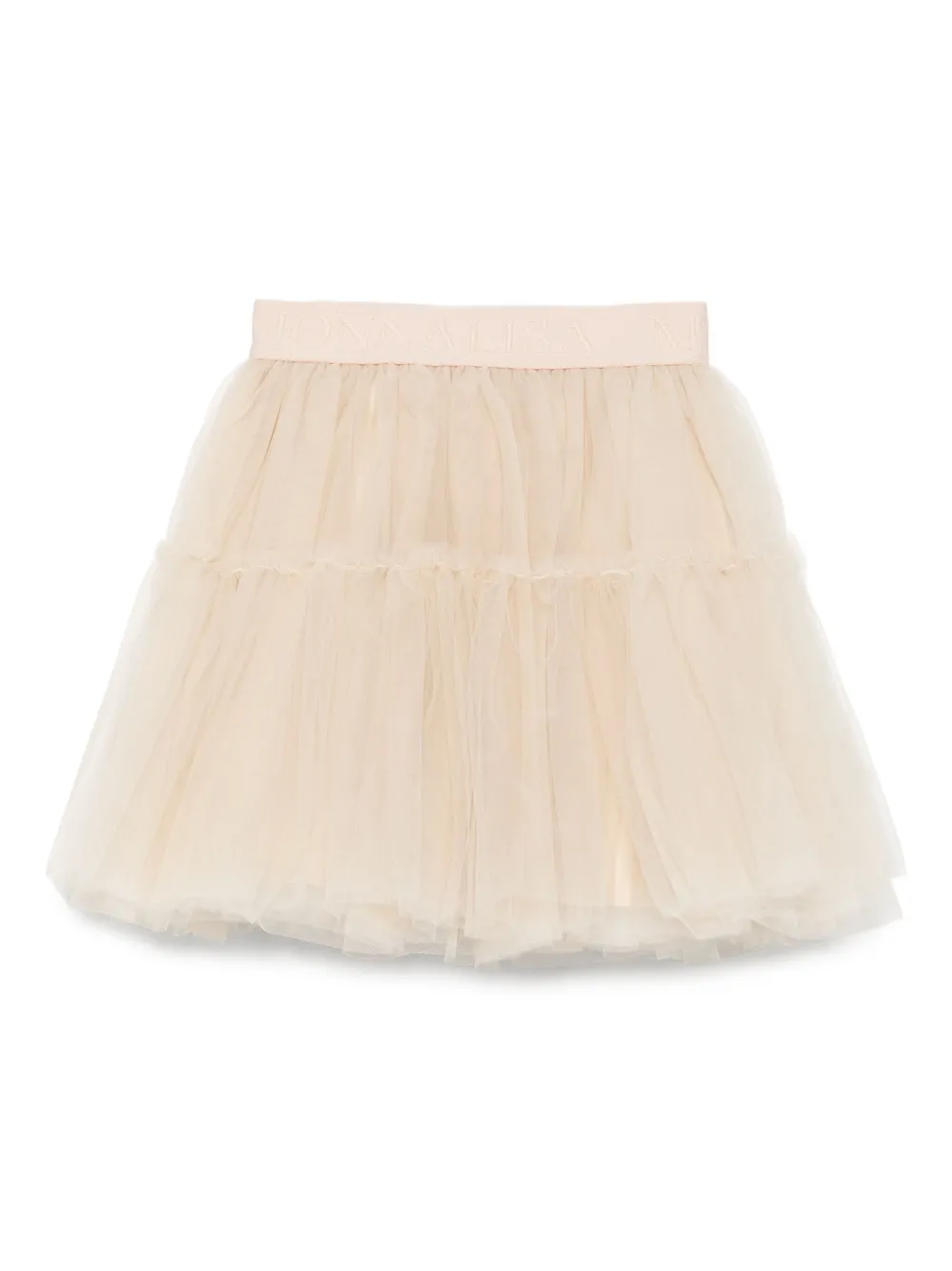 Monnalisa layered tulle skirt Beige