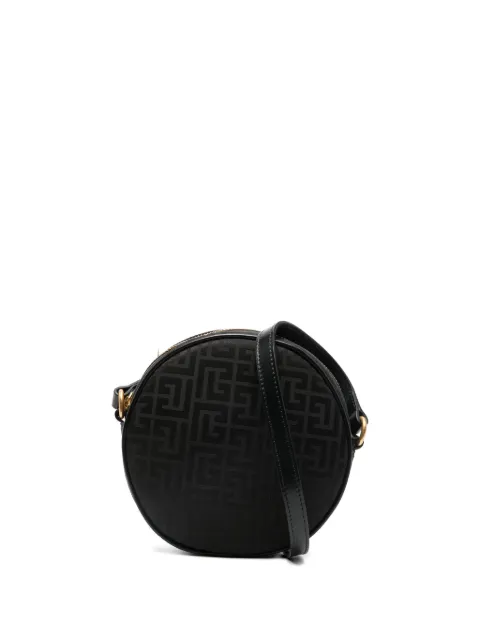 Balmain Kids monogram round-shape shoulder bag