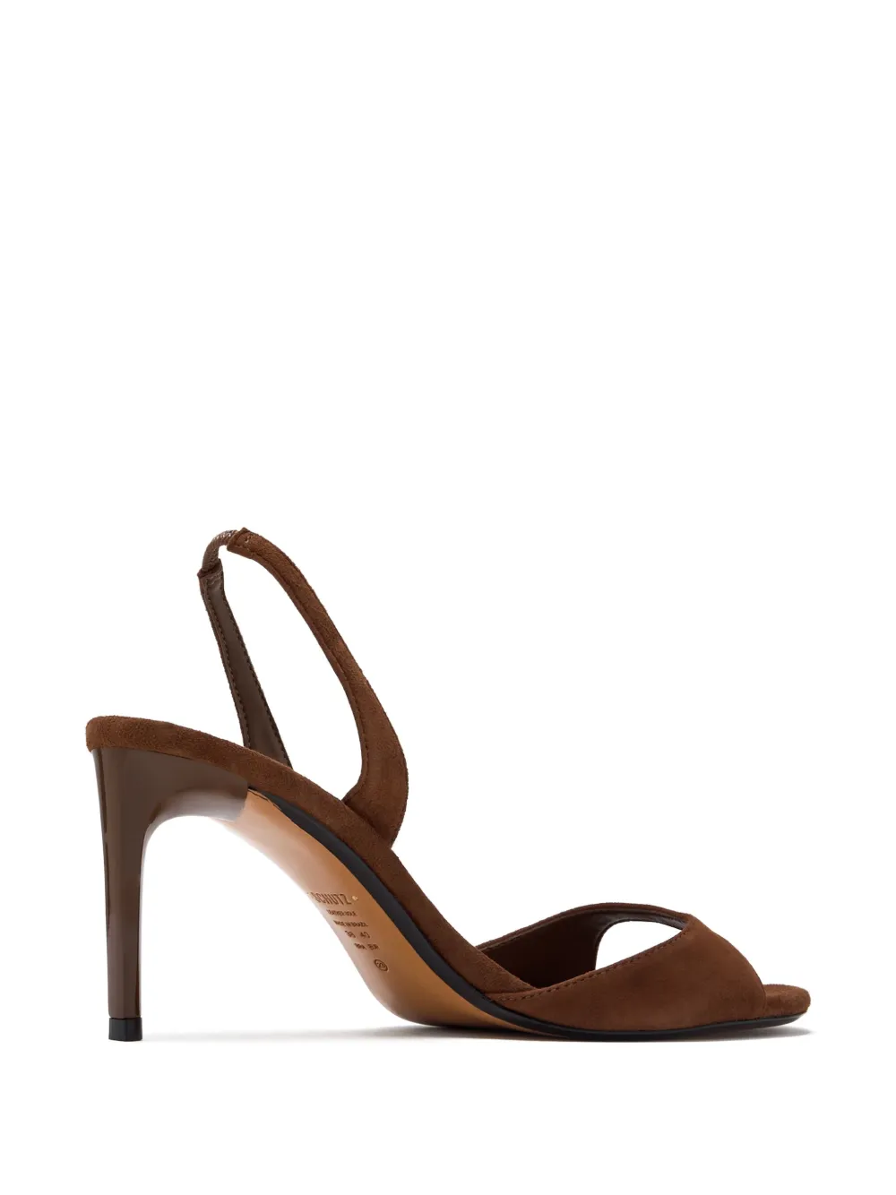 Schutz 80mm slingback sandals Brown