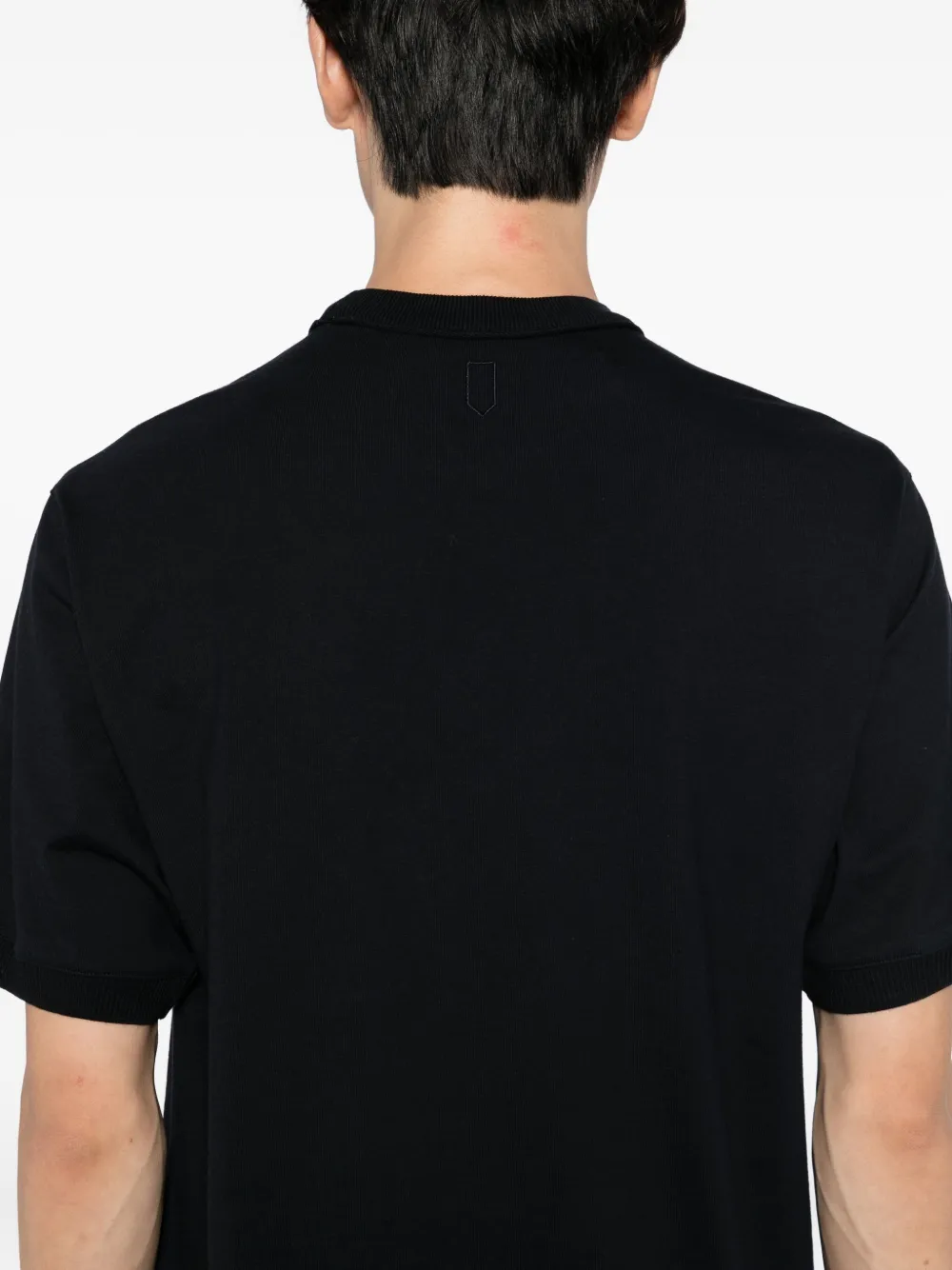 Canali Katoenen T-shirt Blauw