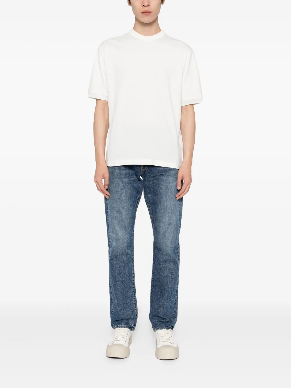 Canali Katoenen T-shirt - Wit