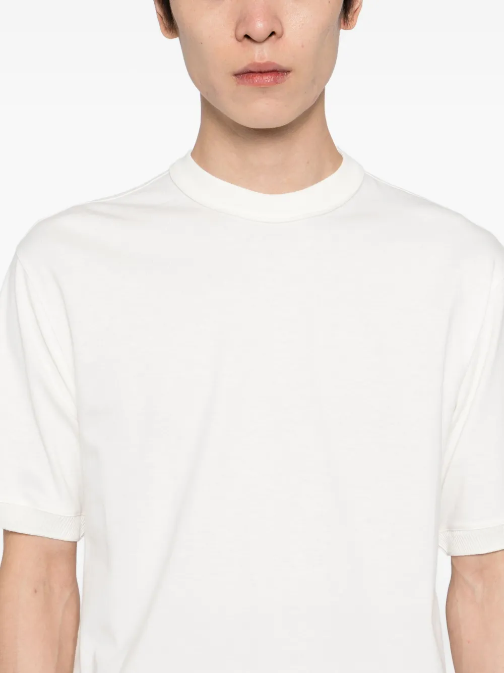 Canali Katoenen T-shirt Wit