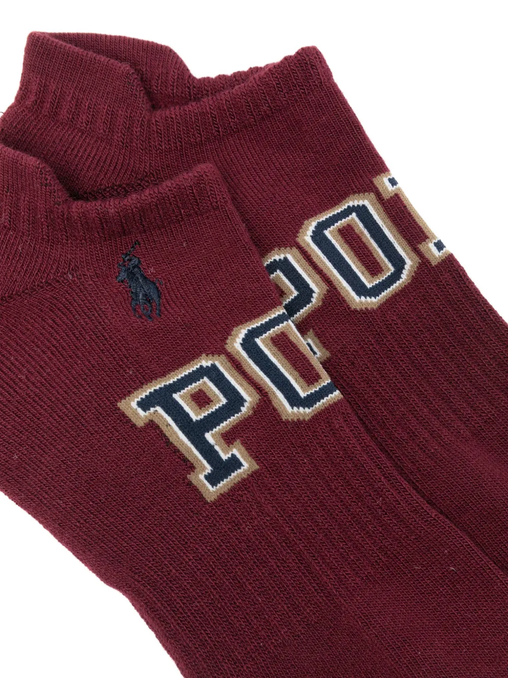 Polo Ralph Lauren Zes paar sokken met geborduurd logo Blauw