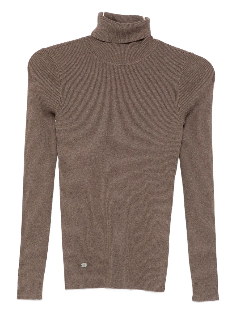 Ralph Lauren Ribbed Turtleneck Sweater In Neutral