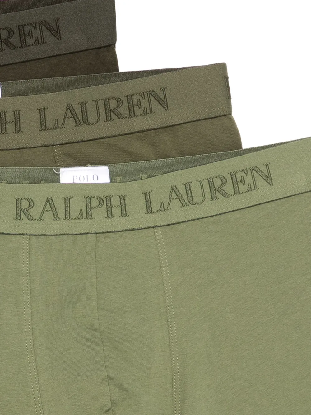 Polo Ralph Lauren Drie boxershorts met logoband Groen