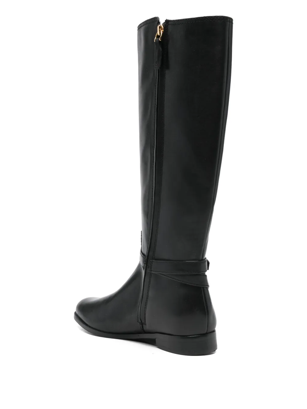 Lauren Ralph Lauren Brooke II buckle tall boots Zwart