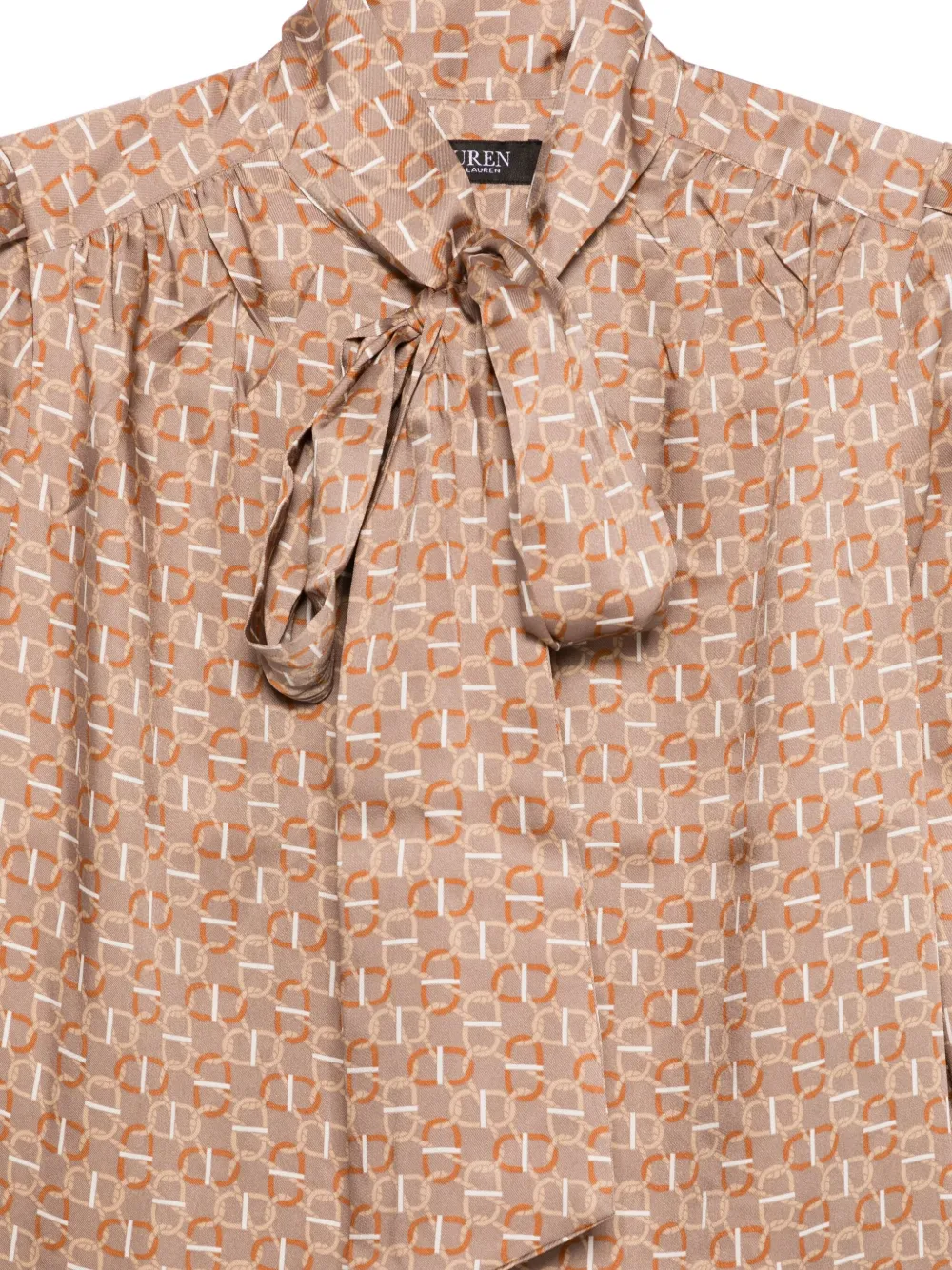 Lauren Ralph Lauren Klaryce blouse met lange mouwen Bruin