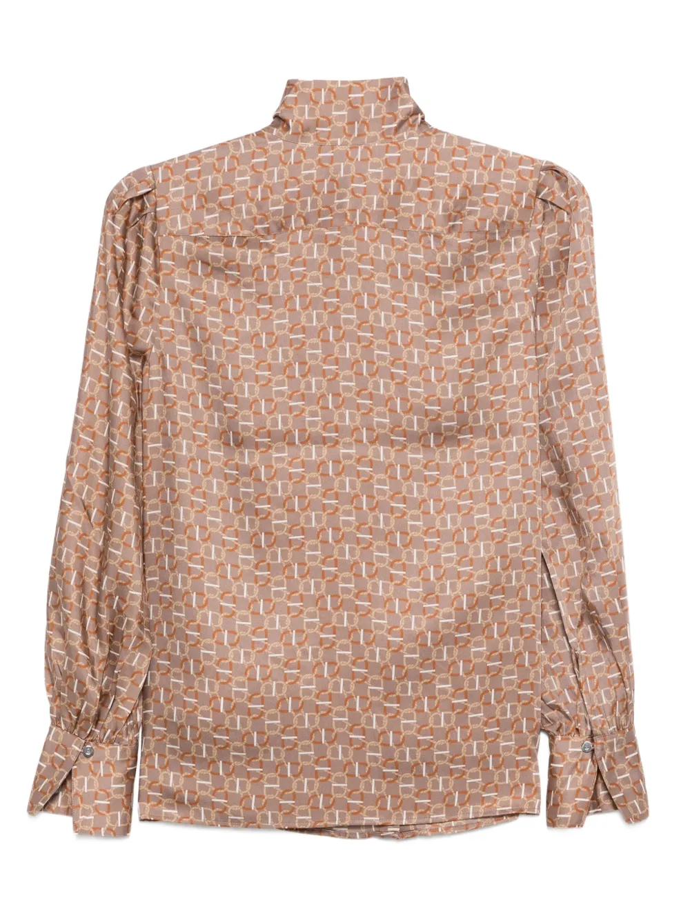 Lauren Ralph Lauren Klaryce long-sleeve blouse - Bruin