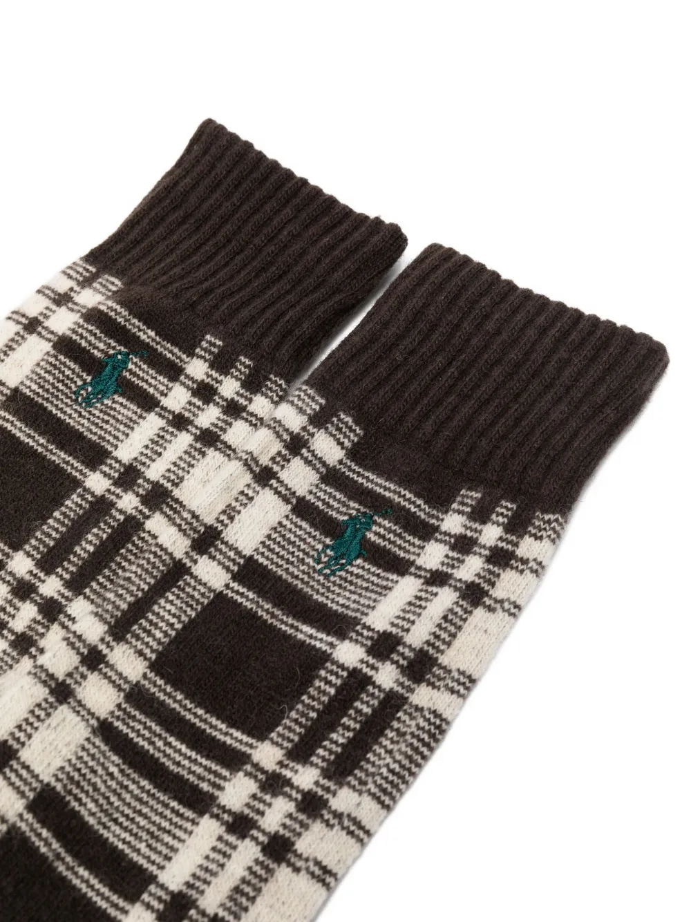 Polo Ralph Lauren Polo Pony Plaid Socks (set Of Three) In Multi
