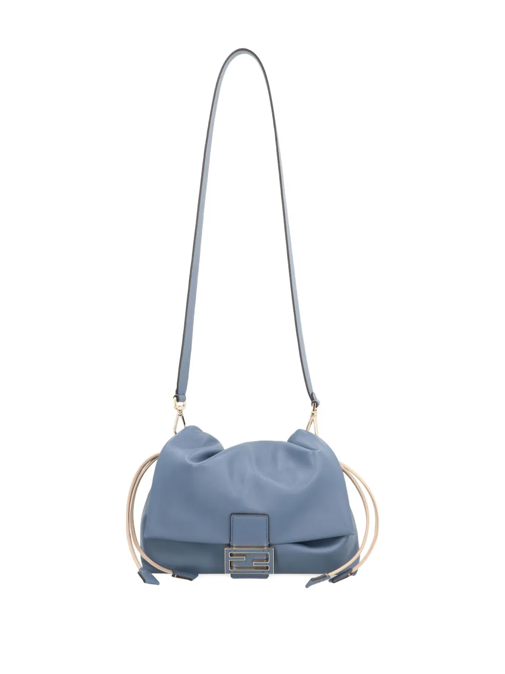 FENDI medium Mamma Baguette leather shoulder bag Blauw