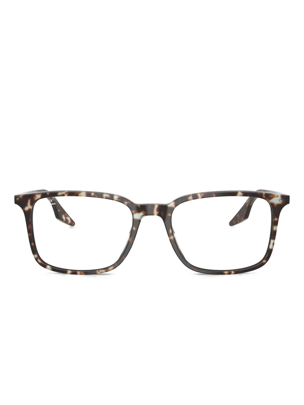 Ray-Ban Bril met vierkant montuur en schildpadschild design Bruin