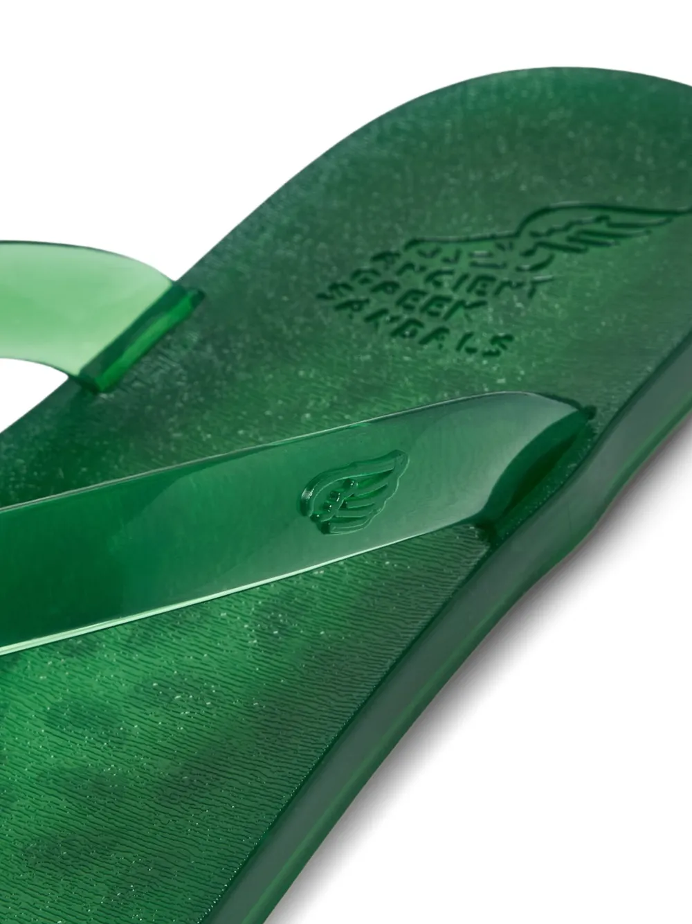 Ancient Greek Sandals Teenslippers met T-bar Groen