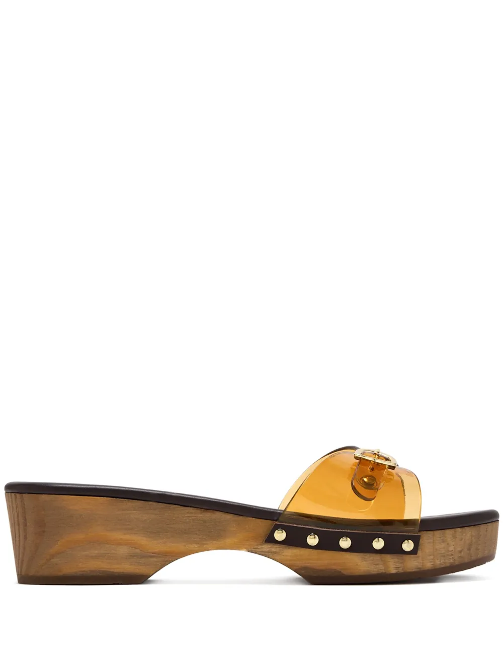 Ancient Greek Sandals 50mm Omonia Buckle-fastening Platform Sandals In Yellow
