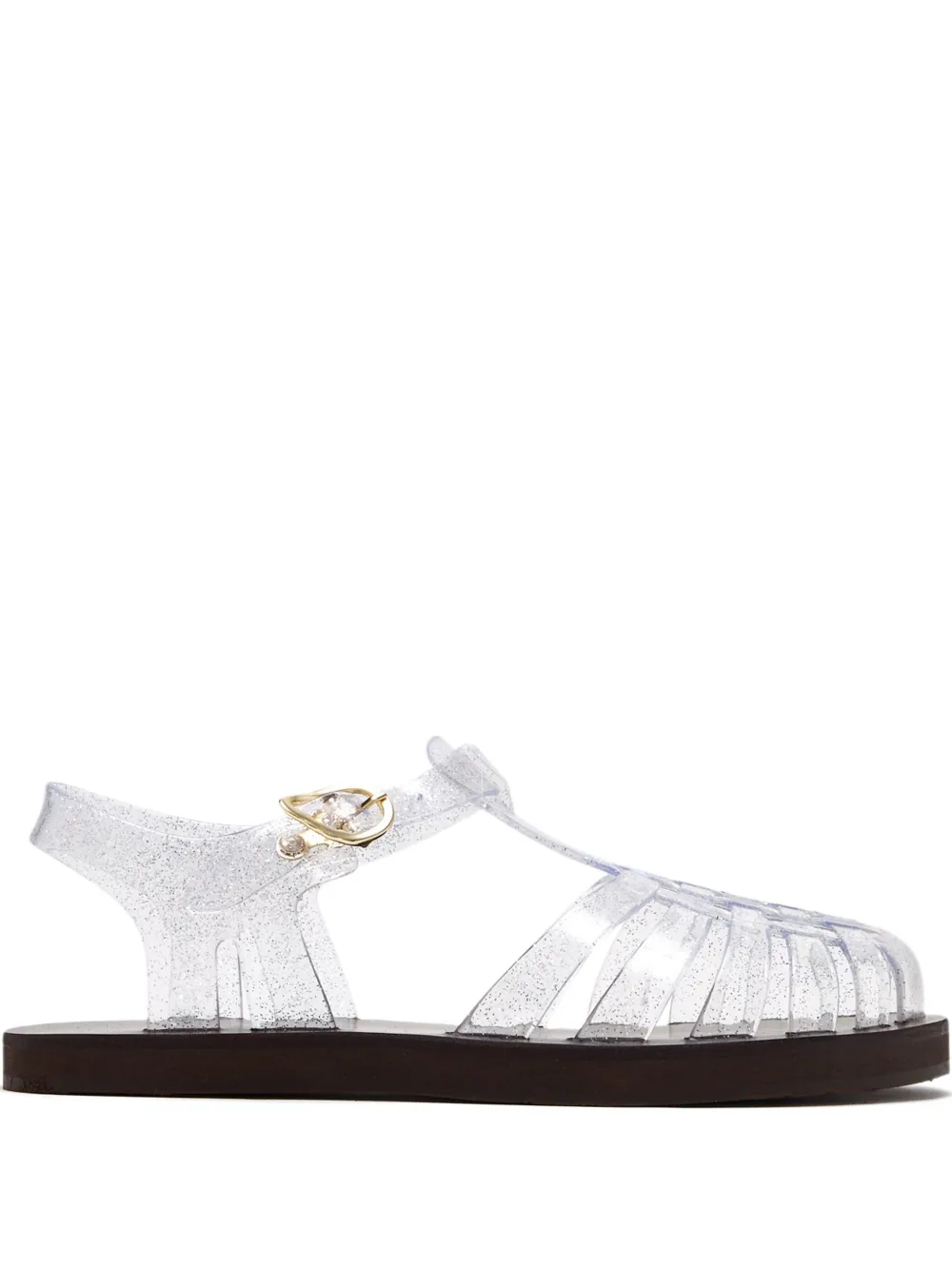 Ancient Greek Sandals glitter-embellished jelly sandals White
