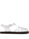 Ancient Greek Sandals glitter-embellished jelly sandals - White