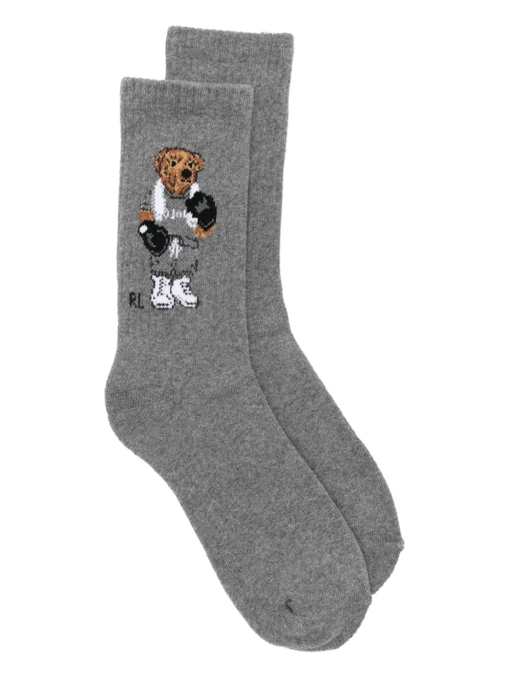 Polo Ralph Lauren Polo Bear Socks In Gray