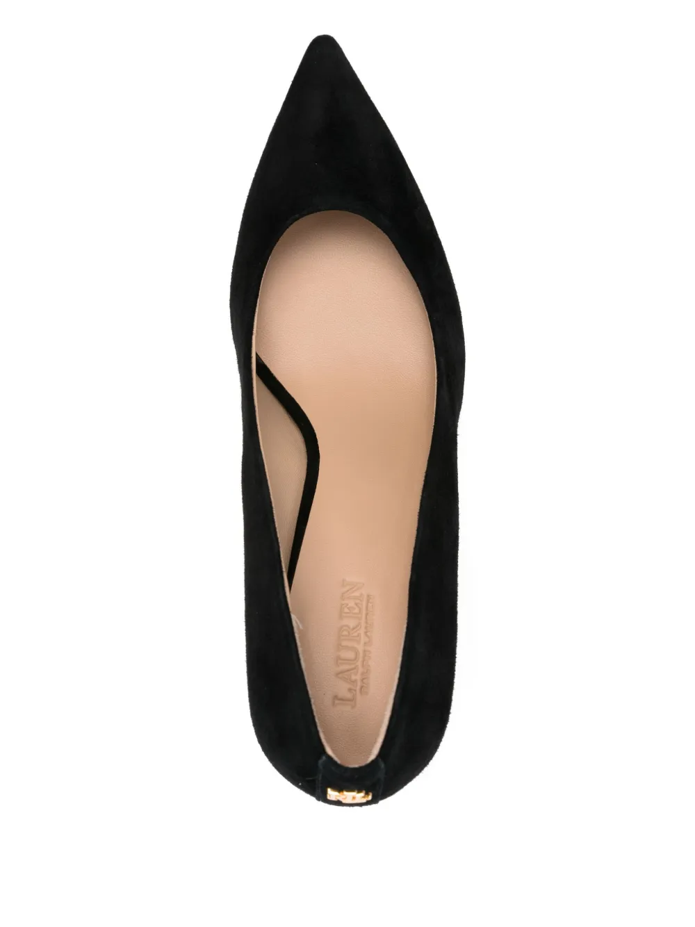 Lauren Ralph Lauren 70mm Lanette pointed-toe suede pumps Black