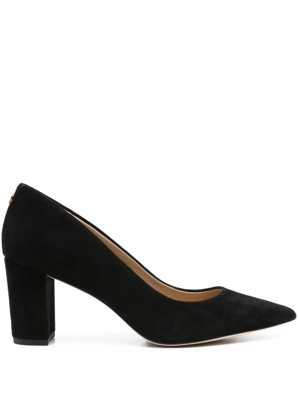 Lauren Ralph Lauren 70mm Lanette pointed-toe suede pumps Black