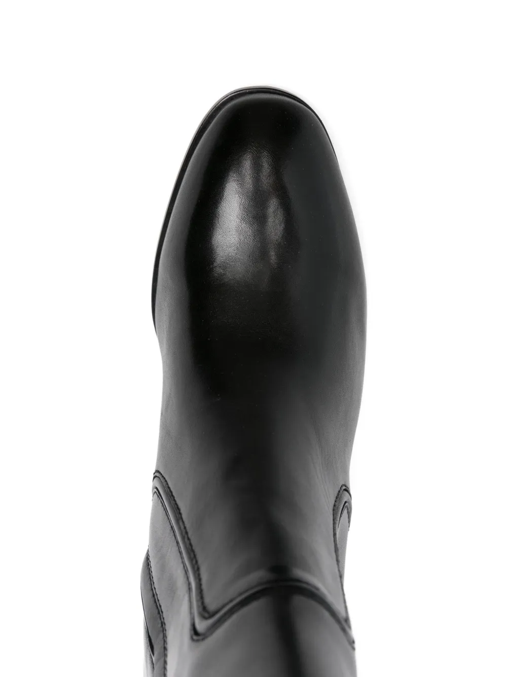 Lauren Ralph Lauren 60mm leather knee boots Black