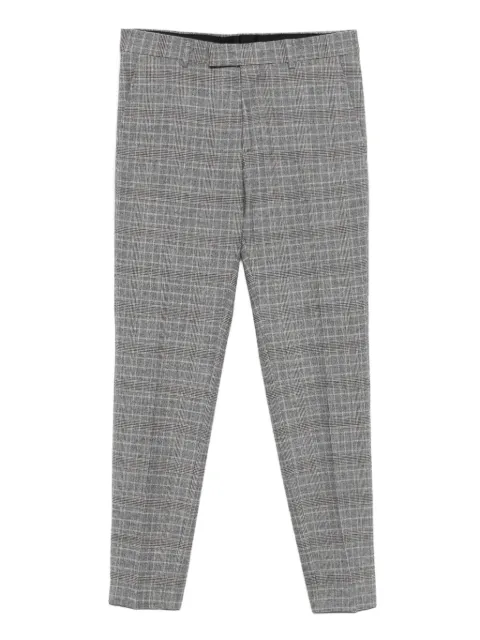 Karl Lagerfeld checked flat-front trousers