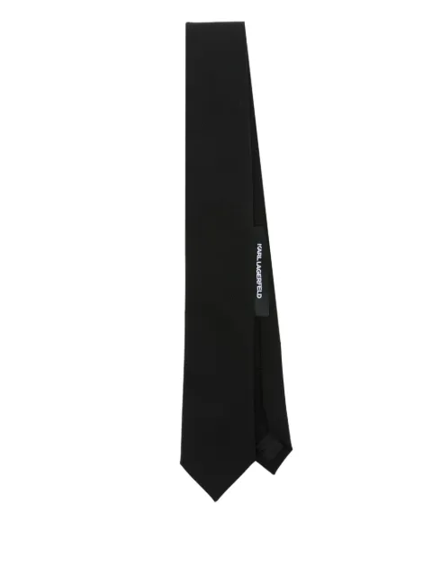 Karl Lagerfeld logo-patch tie