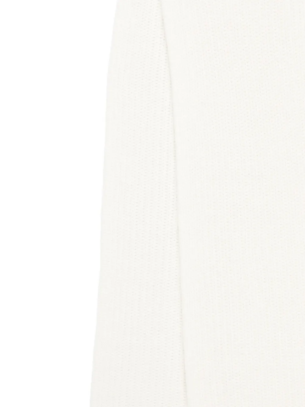 Karl Lagerfeld logo-embroidered scarf - Wit