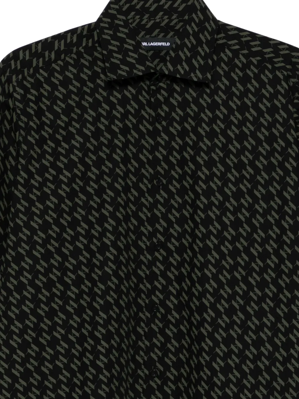 Karl Lagerfeld Overhemd met patroon Zwart