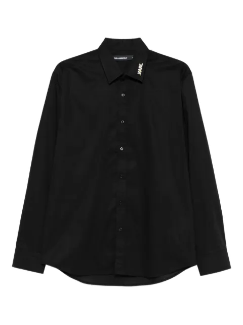 Karl Lagerfeld chemise à col orné de cristaux
