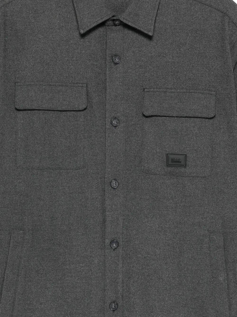Karl Lagerfeld double-pocket shirt Grijs
