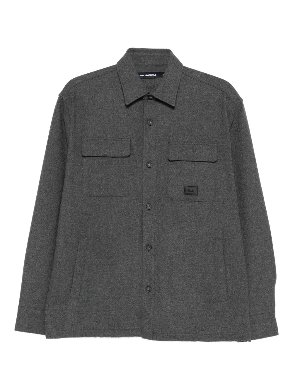 Karl Lagerfeld double-pocket shirt | Grey | Image 1